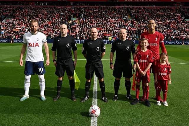 James Johnson walked out with hero Virgil van Dijk ahead of Liverpool's game against Tottenham