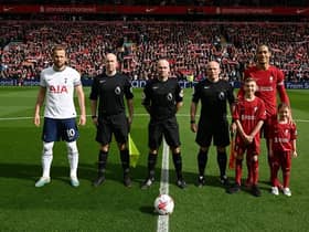 James Johnson walked out with hero Virgil van Dijk ahead of Liverpool's game against Tottenham