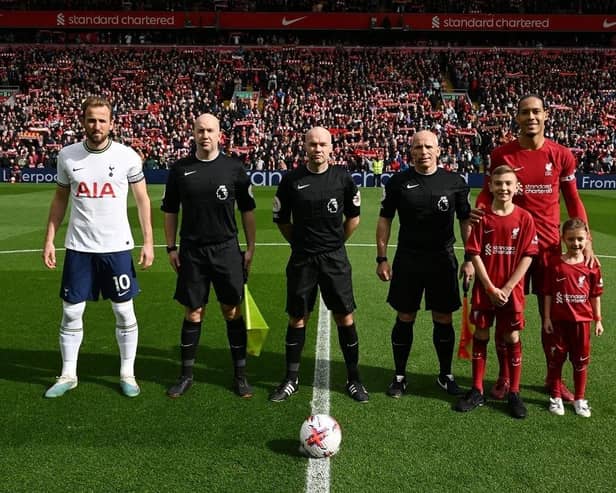 James Johnson walked out with hero Virgil van Dijk ahead of Liverpool's game against Tottenham