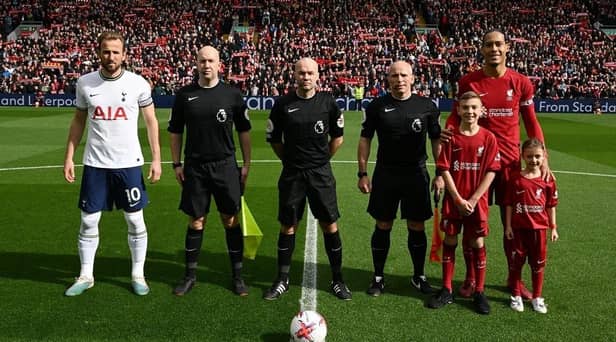 James Johnson walked out with hero Virgil van Dijk ahead of Liverpool's game against Tottenham