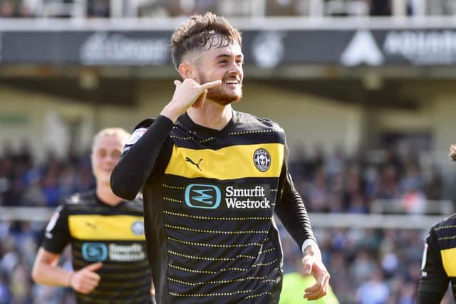 Joe Hugill scored the first two of Latics' four goals at Bristol Rovers