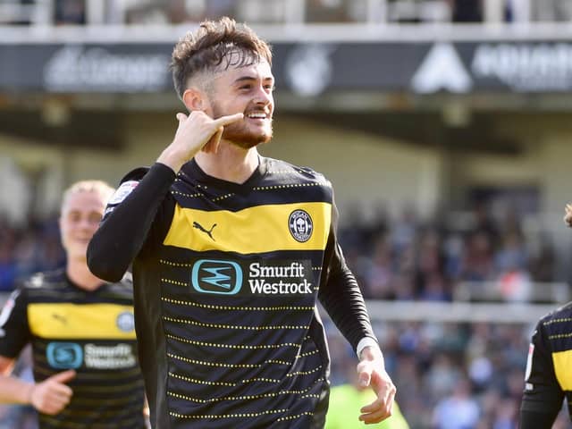 Joe Hugill scored the first two of Latics' four goals at Bristol Rovers