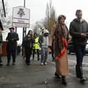 The Flooding Minister Emma Hardy meets with Makerfield MP Josh Simons, pictured, and representatives of Environment Agency on Templeton Road, Platt Bridge, which flooded on New Year's Day.