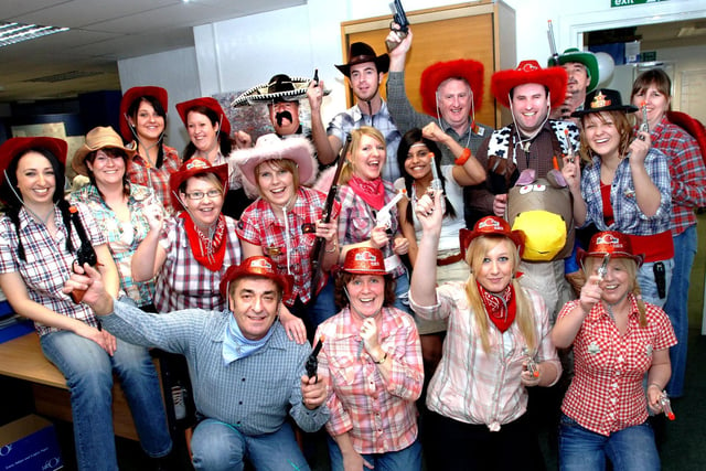 2007 -  Staff of Lowri Beck Services, Wigan,  Comic Relief.