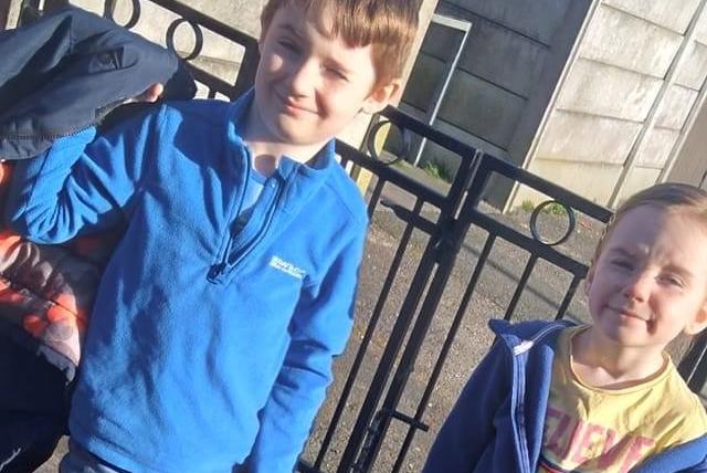 These children wear the blue and yellows colours to show their support for Ukraine