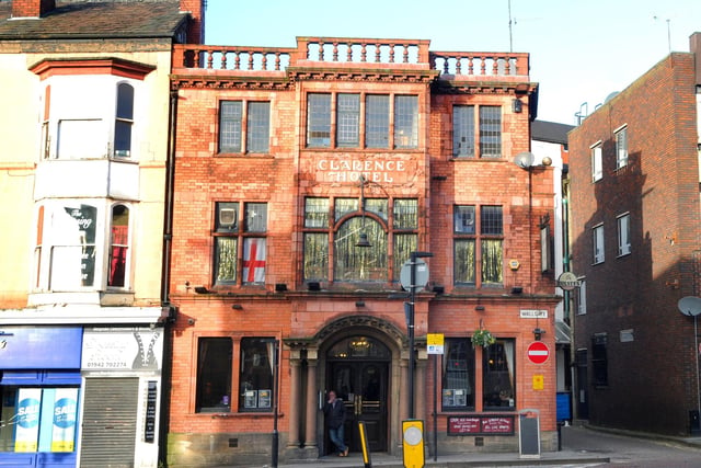 -Harry's Bar (formerly Clarence Hotel) 
Wallgate, Wigan WN1 1JU