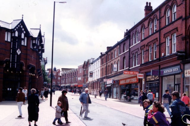 1993 The shops of Standishgate and Market Square Wigan