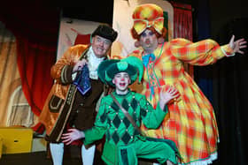 The cast of St Michael's Amateur Dramatic Society in their pantomime of Sleeping Beauty earlier this year
