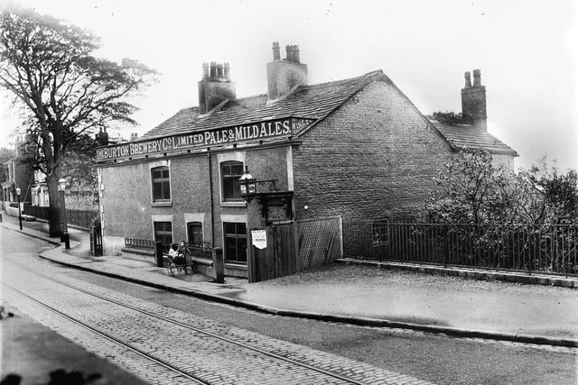 The Bee Hive Inn on Wigan Lane in the late part of the 19th century. It stood on the corner of Old Lane mid way between the Cherry Gardens and the Boars Head pubs and closed down in 1907.