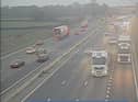 Traffic is delayed due to a broken down van on the M6 near Wigan this morning (Wednesday, November 30)