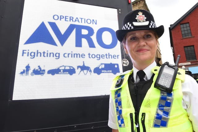 Wigan's district commander Chief Supt Emily Higham in Wigan town centre.
