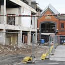 Demolition work is under way at The Galleries