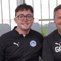 Gregor Rioch (right) and Lucas Danson are two of the panel that will select a new manager for Latics