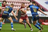 Willie Isa in action for Wigan Warriors against Wakefield Trinity.