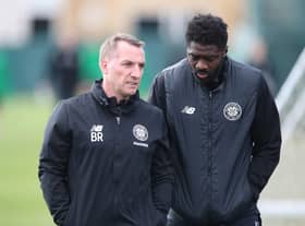 Kolo Toure, with Brendan Rodgers