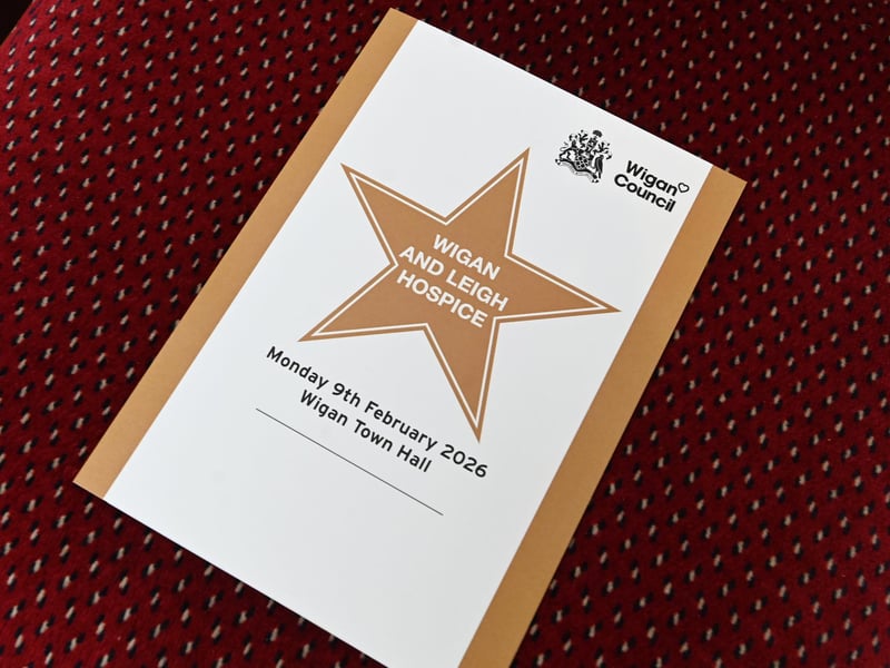 The celebration ceremony of Wigan and Leigh Hospice receiving a Believe Star