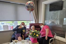Dorothy celebrates her 101st birthday with Coun Chris Ready