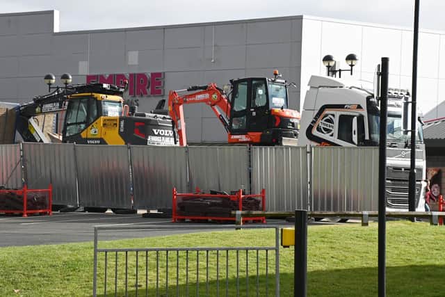 Work under way at Robin Park to create Wigan's new Taco Bell drive-thru