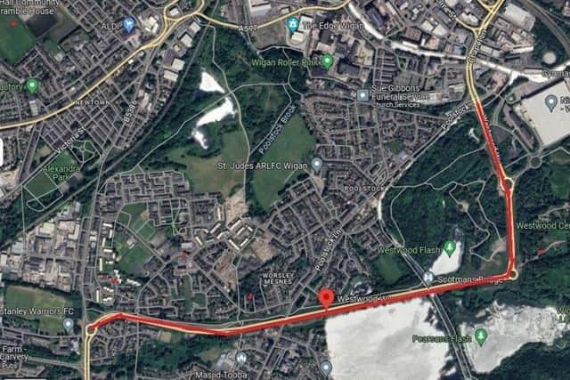 One of the dispersal orders will be imposed on the A49 link road between Westwood and Goose Green
