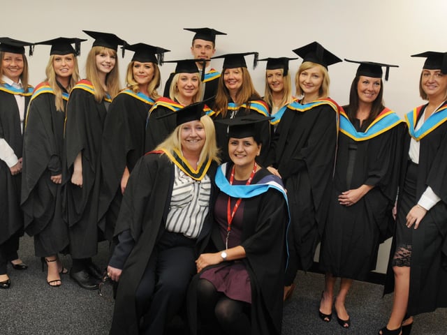 Students of Wigan and Leigh College took part in a parade from Parson's Walk campus to their graduation ceremony at Wigan Parish Church