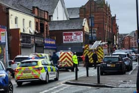 Railway Road in Leigh still cordoned off by police