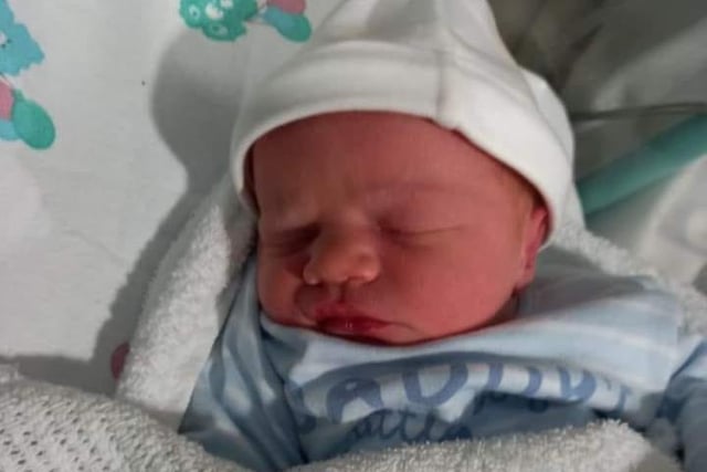 Baby Arthur Brian Whalley, born 1st November 2023, weighing 8lb 3oz.