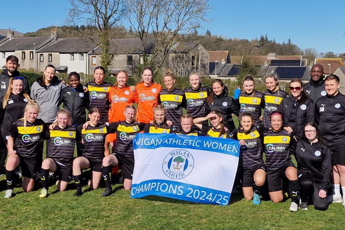 Wigan Athletic Women celebrate title success in their maiden year!