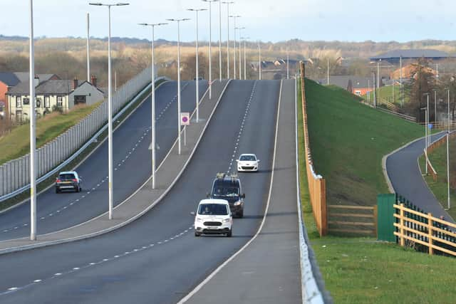 The wide road and smooth surface on Westwood Way has attracted car enthusiasts