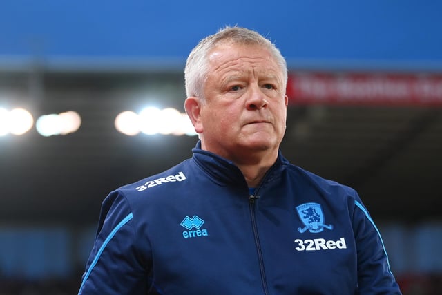 STOKE ON TRENT, ENGLAND - AUGUST 17: Former Middlesborough manager Chris Wilder looks on during the Sky Bet Championship between Stoke City and Middlesbrough at Bet365 Stadium on August 17, 2022 in Stoke on Trent, England. (Photo by Michael Regan/Getty Images)