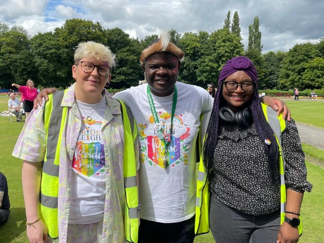 Members of the Pride in Leigh team.