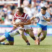 Liam Byrne in action for Wigan Warriors