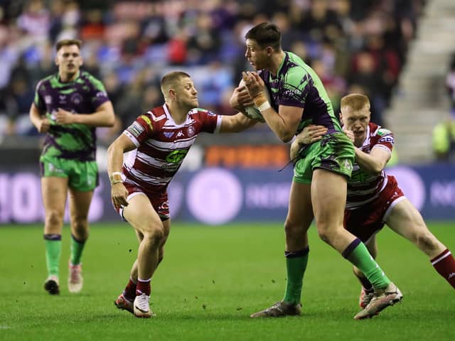 Zach Eckersley made his Wigan Warriors home debut from the interchange bench against Castleford
