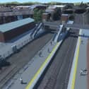 An artist's impression of how Golborne station would look