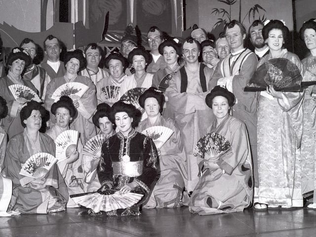 The cast of Geisha at Wigan's Linacre Theatre
