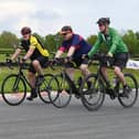 Family fun at the Cycle Three Sisters event, where cyclists of all abilities were invited to cycle around the Three Sisters Race Circuit
