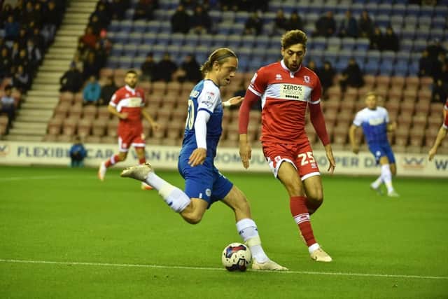 Thelo Aasgaard was unable to spark Latics into life against Middlesbrough in midweek