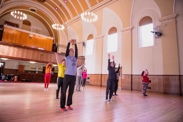 LPM Dance's Helen Gould, front, participates in a unique collaboration with dancers from three other countries.