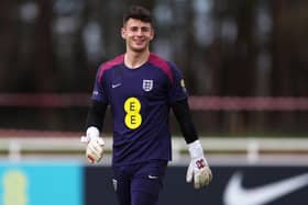 Sam Tickle picked up the perfect memento from his England Under-21s debut - a clean sheet!
