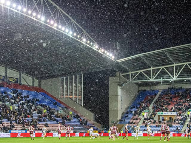 Wigan Warriors welcome Salford Red Devils to the DW Stadium