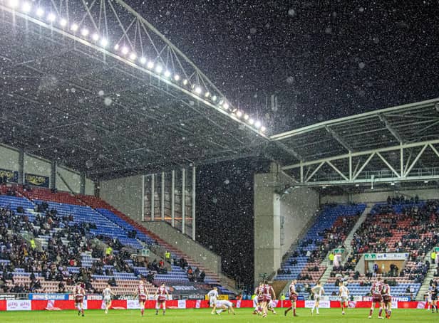 Wigan Warriors welcome Salford Red Devils to the DW Stadium