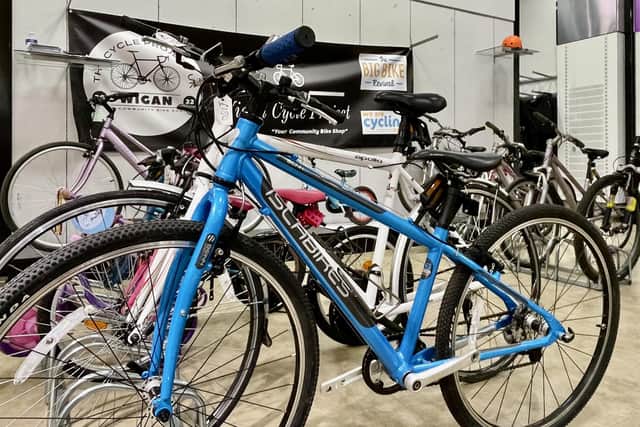 Some of the quality bikes on display inside the newly opened Rebuild With Hope outlet store