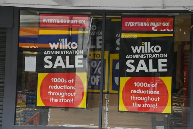Exterior of Wilkos shop, Standishgate, Wigan, after the chain went into administration