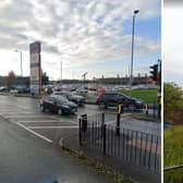 The Loom retail park in Leigh town centre compared between 2009 and 2020
