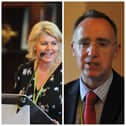 Wigan Council chief executive Alison McKenzie-Folan (left) and Deputy chief executive Paul McKevitt (right)