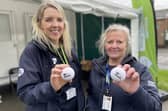 Be Well Stop Smoking Service team members Charlotte (left) and Wendy (right) in Marsh Green