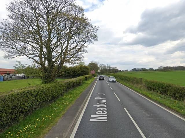 Two cars collided on Meadow Pit Lane, Haigh on Friday morning