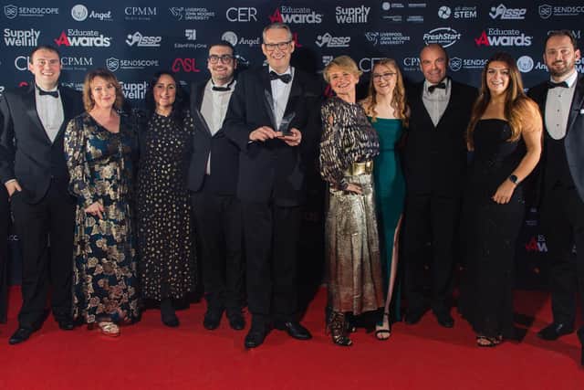 Winstanley College won Most Inspirational Sixth Form & College, sponsored by LJMU, at the Educate Awards 2024