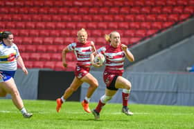Wigan Warriors Women were involved in the Nines tournament at the Salford Stadium