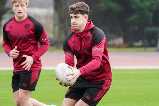 Nathan Lowe is in his first full senior pre-season after being promoted from the academy for 2025