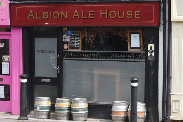Albion Ale House, 12 High Street, WN6 0HL.
CAMRA said: "The first micropub in Standish, located in a former shop on the High Street. Now well established, it has a loyal clientele and has won local CAMRA Community Pub of the Year. The beer garden was extended during lockdown. At least five cask ales are on offer, sometimes more, including one dark beer."